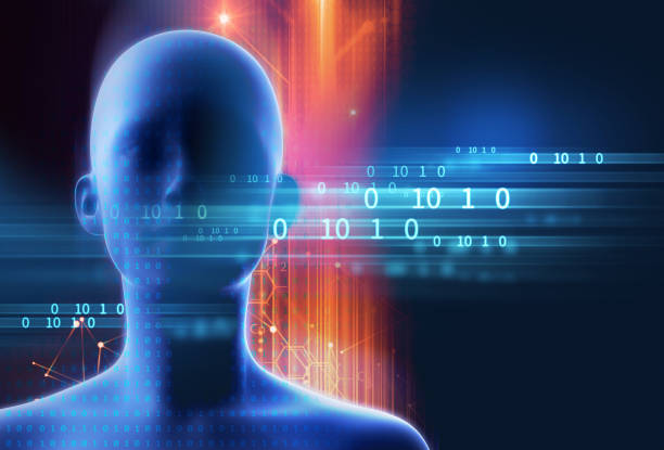 istock 3d rendering of virtual human silhouette on technology background illustration 1138300978