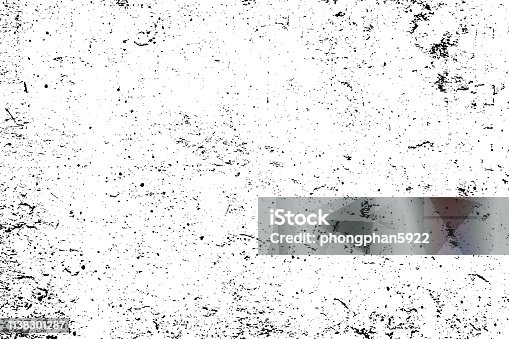 istock Black and white grunge urban texture vector with copy space. Abstract illustration surface dust and rough dirty wall background with empty template. Distress or dirt and damage effect concept - vector 1138301287