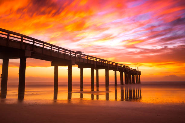 istock St. Augustine Beach Pier Sunrise 1138302644