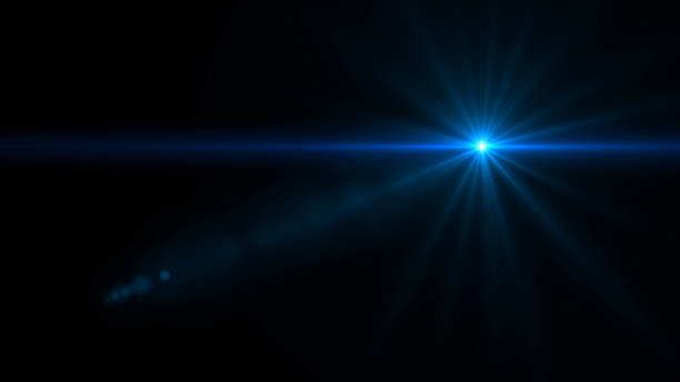 istock Lens flare  glow light effect  on black background. Easy to add overlay or screen filter over photos 1138302931