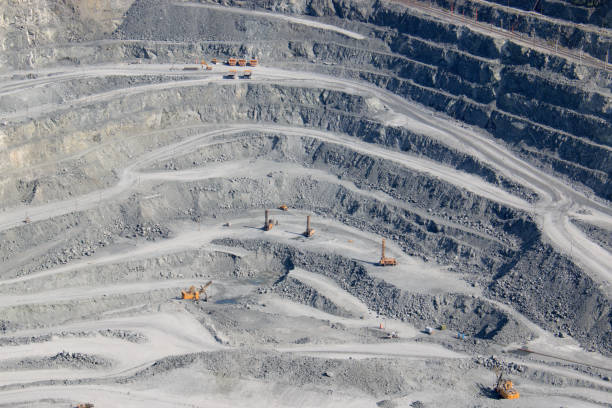 istock Aerial view industrial of opencast mining 1138303691
