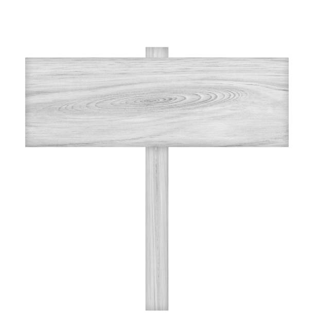 istock Wooden sign isolated on white 1138315387