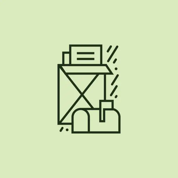 Vector illustration of Vector mailbox icon