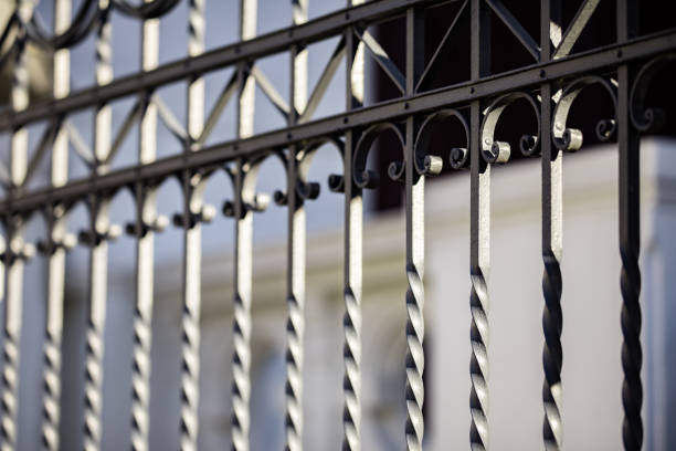 istock The new metal fence 1138315472