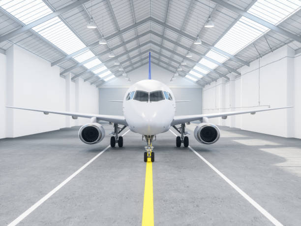 istock Airplane  in a hangar at airport 1138320685