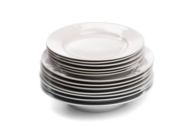 istock Set of white dishes . table wear - Image 1138331068