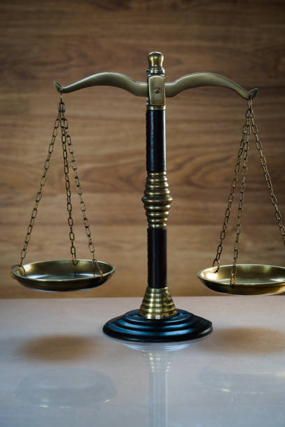 istock Law and Justice concept on wooden background 1138332522