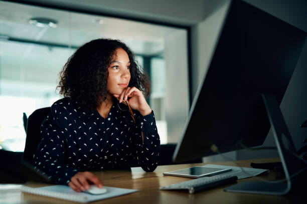 istock The late nights don't bother her 1138332616