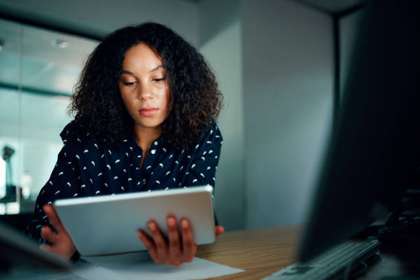 istock It's easy to get through the night when she's connected 1138332994