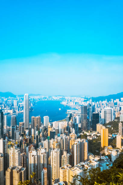 istock Overlooking the whole city from Victoria Peak 1138333065