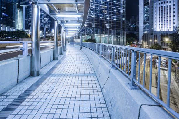 istock night traffic of Hong Kong central 1138334225