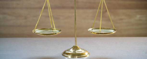 istock Law and Justice concept on wooden background 1138334348