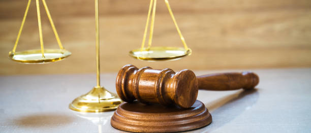 istock Law and Justice concept on wooden background 1138334570