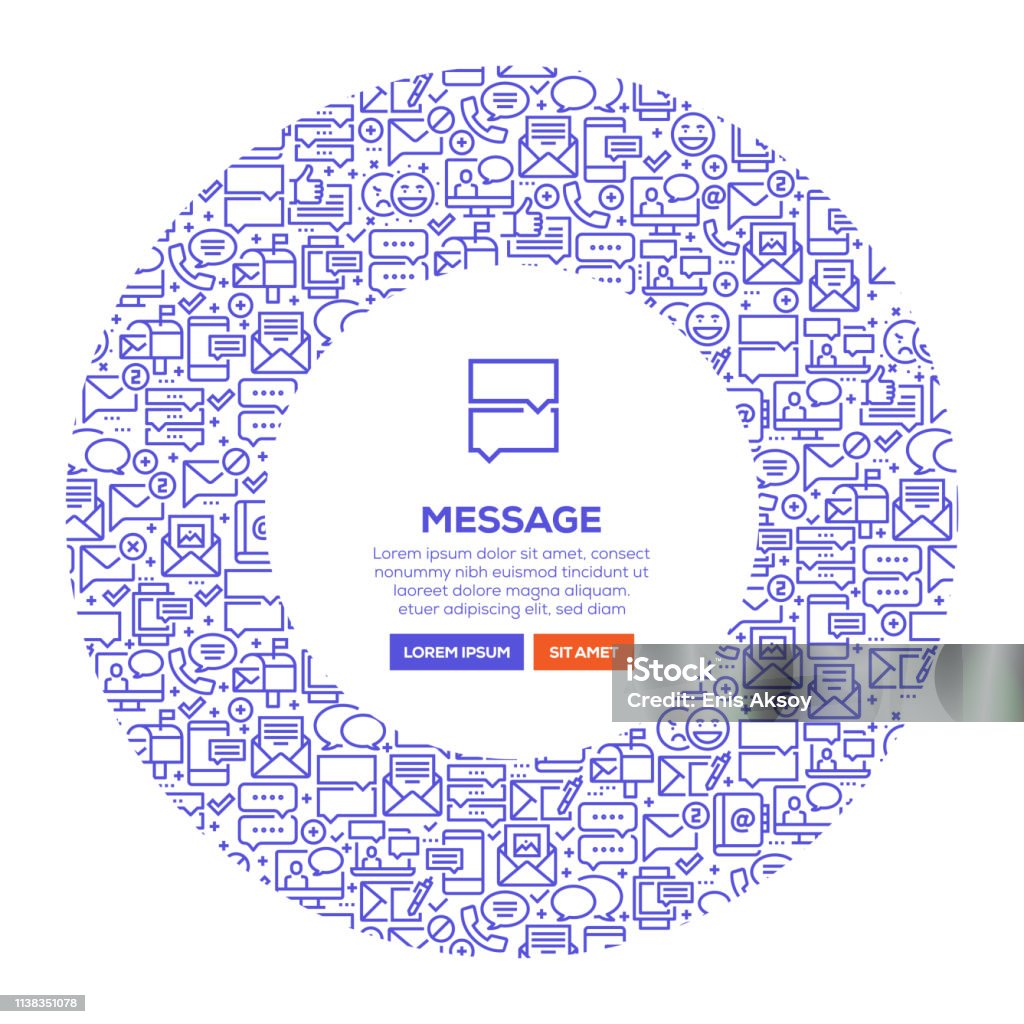 Banner Message Design Message Banner Stock Illustration - Download Image Now - Speech Bubble ...