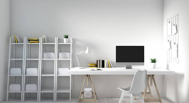 istock 3d rendering of modern Office area 1138351877