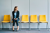 Businesswoman waiting for job interview