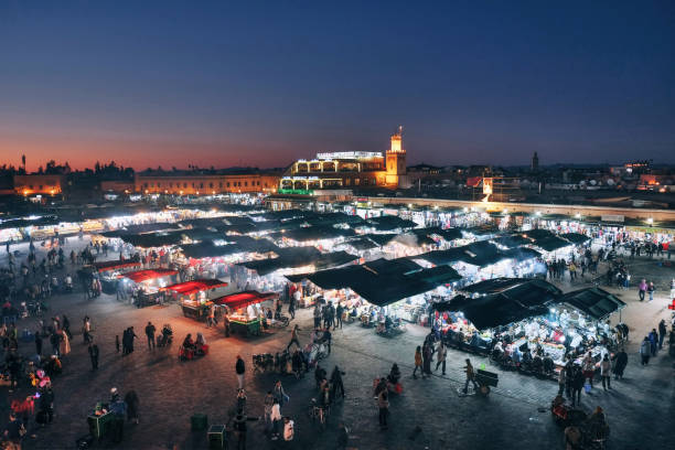 istock Night Market View in Marrakech 1138354887