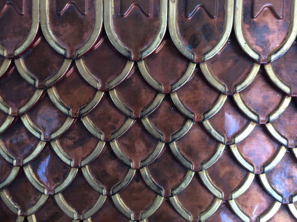 istock Traditional Thai style art wall pattern in Temple Bangkok, Thailand 1138355307