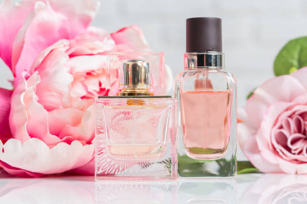 istock Perfume bottles with flowers 1138356555