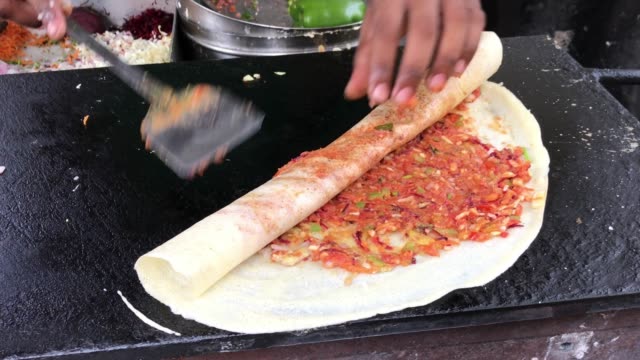 Mumbai Street Food Scene - Mysore Masala Dosa
