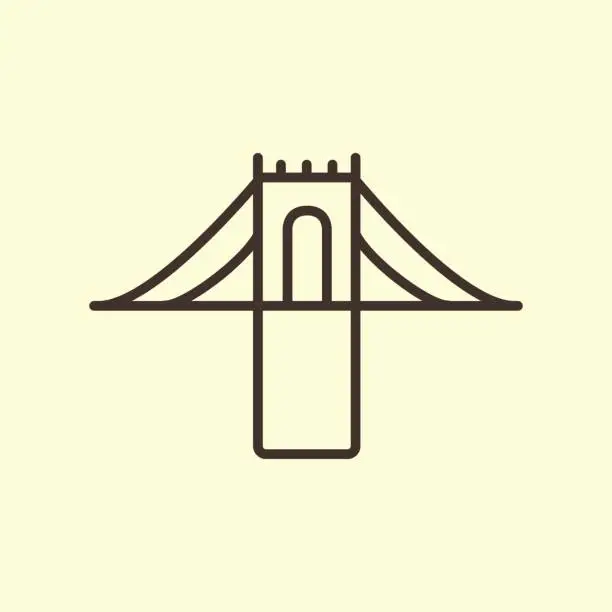 Vector illustration of Bridge icon.