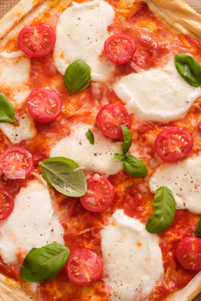 istock Top view pizza filou pastry with tomato 1138361172
