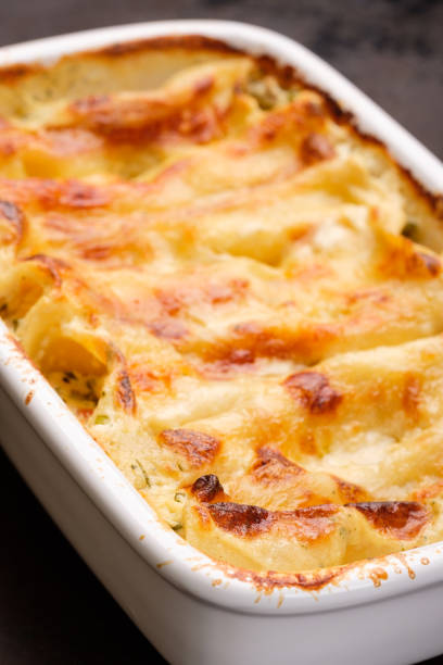 istock Cannelloni gratin filled with cheese 1138361291