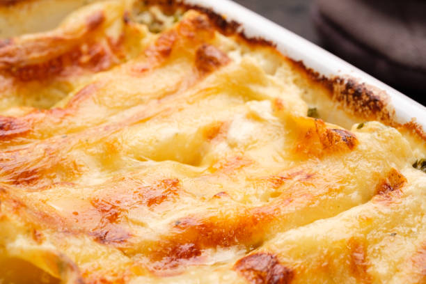 istock Close-up Canelloni with farmers cheese 1138361413