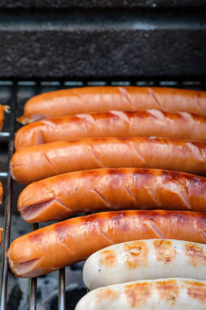 istock Sausages on a grill 1138361910