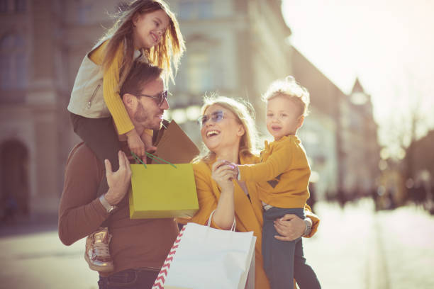 istock Is not it a wonderful day, for a walk and shopping? 1138363388