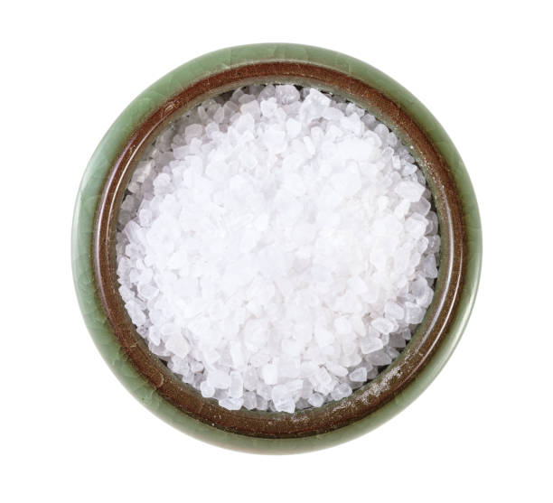istock top view ceramic salt cellar with coarse Sea Salt 1138364012