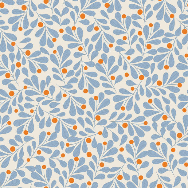 花の継ぎ目が無いパターン。 - floral pattern seamless pattern wallpaper pattern点のイラスト素材／クリップアート素材／マンガ素材／アイコン素材