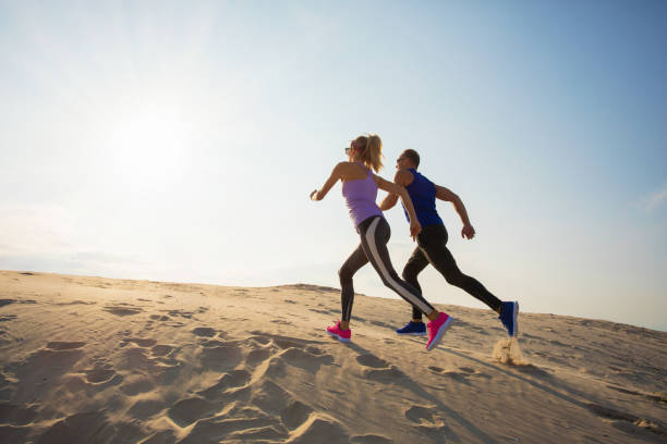 istock Sportive couple during endurance training 1138365255