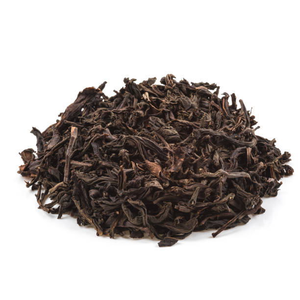 istock Dried tea poured a slide on a white background. Is isolated. 1138367603