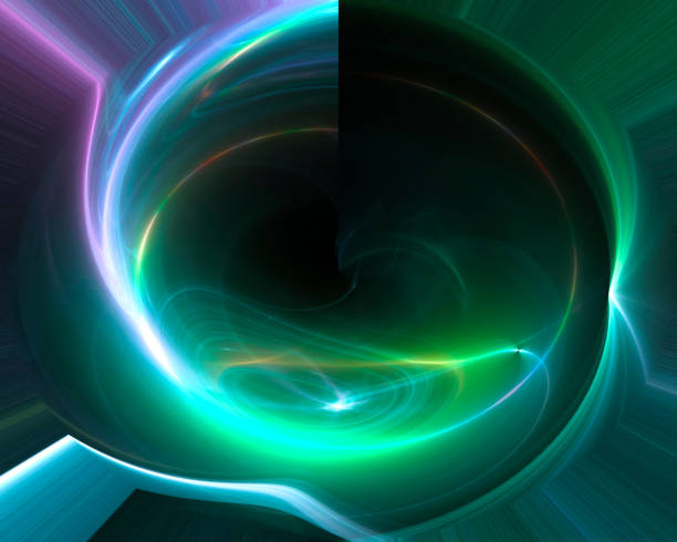 istock abstract digital fractal, fantasy design render, motion, swirl 1138367735