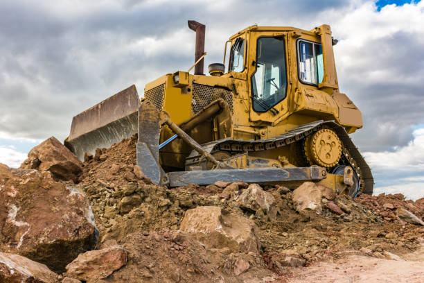 istock Moving rock and sand in a construction site 1138373265