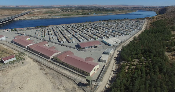 Drone images from syrian refugee  living in refugee camps in Gaziantep,Turkey 09/22/2018