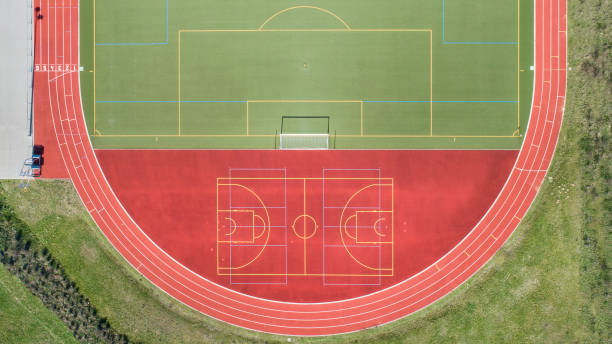 istock Sports fields - aerial view 1138374624