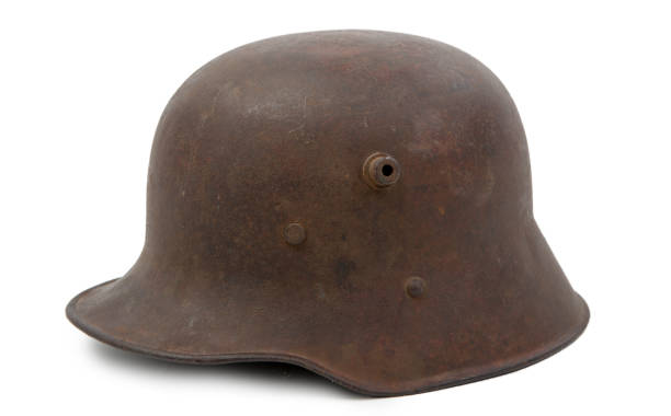 istock German World War One (Stahlhelm) military helmet isolated on white background 1138377567