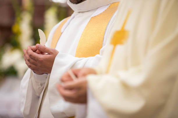 istock Priest during a wedding ceremony/nuptial mass 1138377867