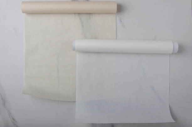 istock Two rolls of baking paper on the table 1138379412