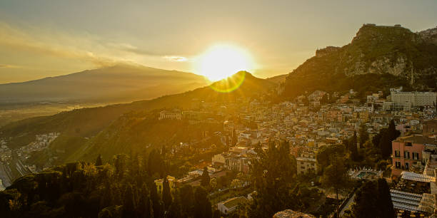 istock Sunset in Taormina 1138379564