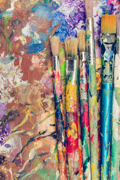istock Painter colorful paintbrushes detail 1138379973