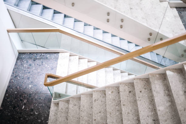 istock Staircase in modern house 1138381039