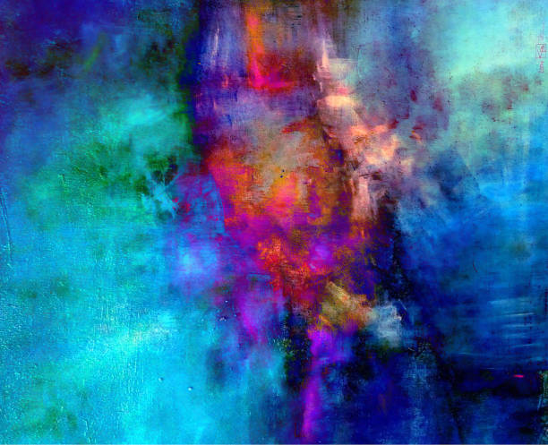 istock Abstract oil painting brush strokes, art illustration 1138383042