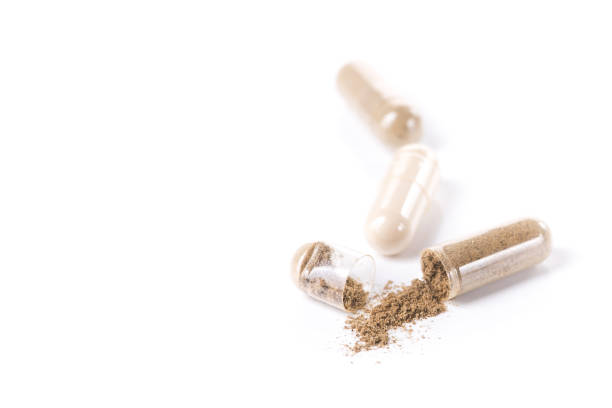 istock Health herbal medical capsule isolated 1138383429