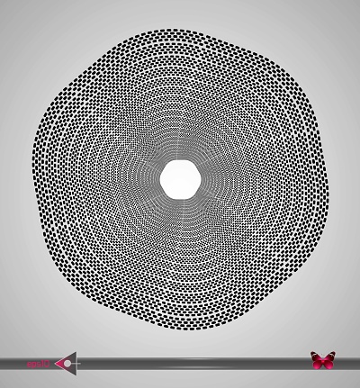 Hex Rotation Animation Concentric Segments Of Circles Hex Rotation Design Element On White ...