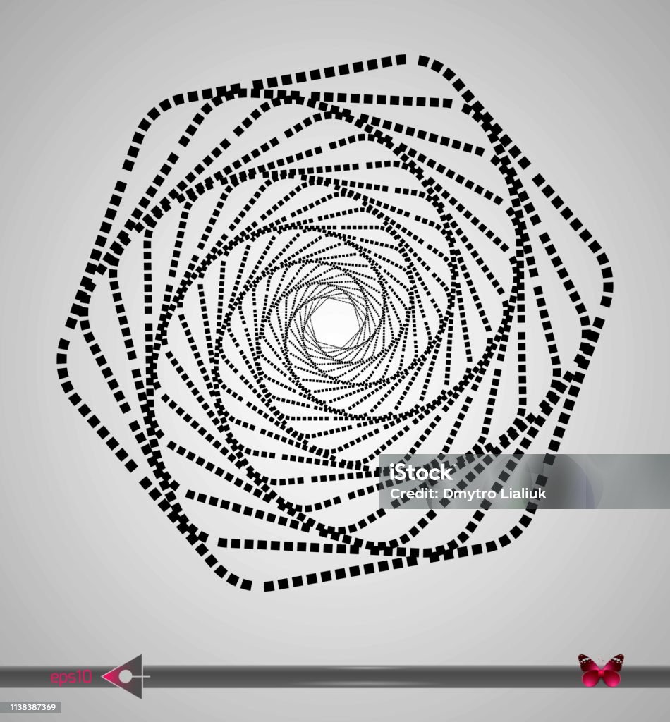 Hex Rotation Animation Anzentrische Kreissegmente Hexrotation Designelement Auf Weißem ...