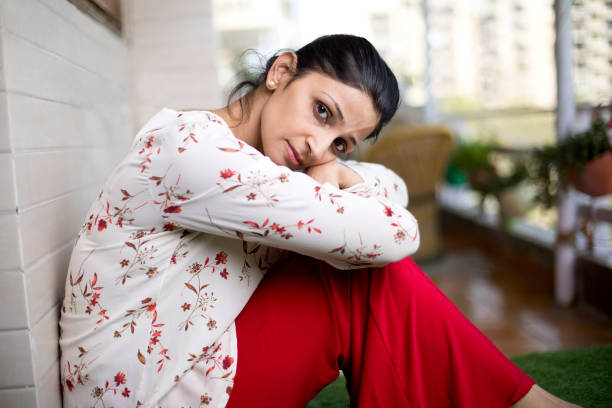 istock Thoughtful woman relaxing at home 1138389023