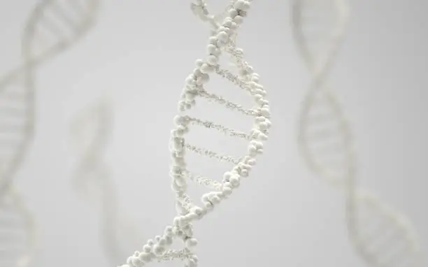 DNA molecules, structure of the genetic code, 3d rendering,conceptual image.